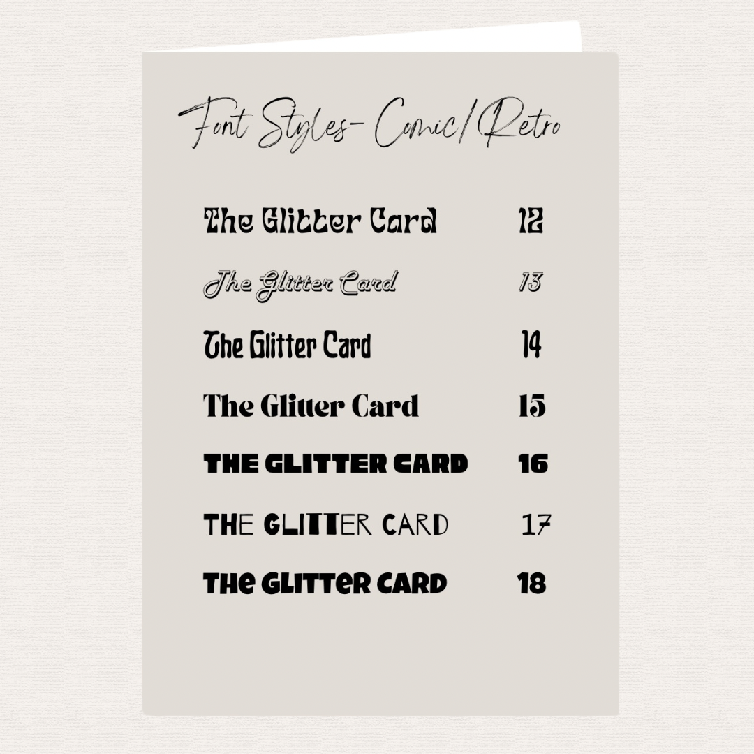 The Personalised A5 Photo Glitter Card