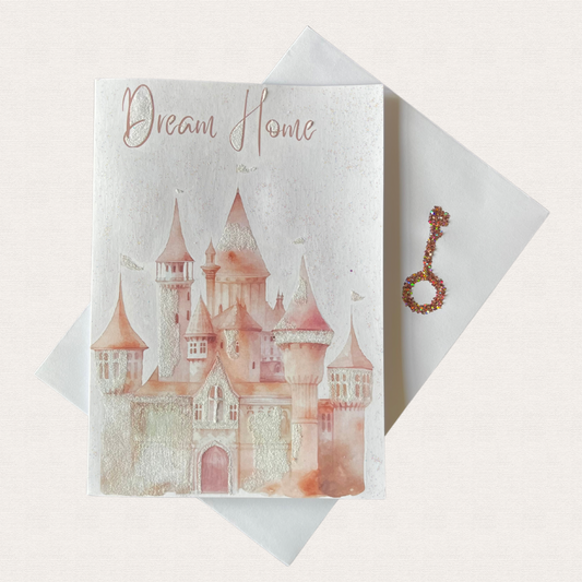 A Handmade New Home A5 Glitter Card