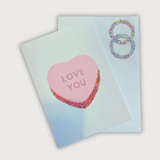 A Handmade Personalised A5 Valentines Day Card