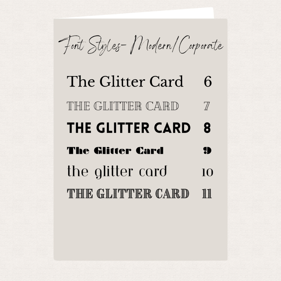 A5 Personalised Glitter Card, Add your own words and photo to front of card.